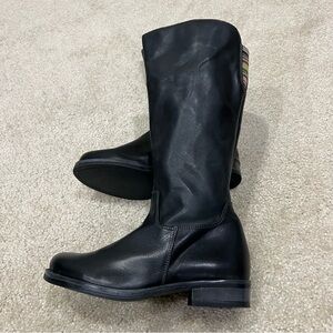 Eric Michael Women’s Tall Knee High Black Leather Boots US 8.5-9 EU 39 Portugal